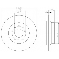 8DD 355 107-091 HELLA PAGID Тормозной диск