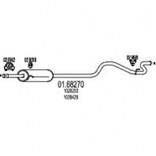 01.68270 MTS Глушитель выхлопных газов конечный