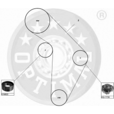 SK-1043 OPTIMAL Комплект ремня грм