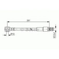 1 987 476 405 BOSCH Тормозной шланг