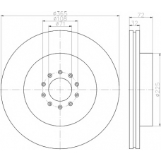 MDC2207 MINTEX Тормозной диск