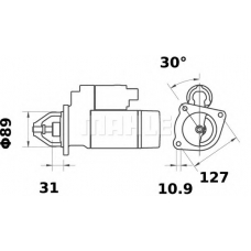 MS 356 MAHLE Стартер