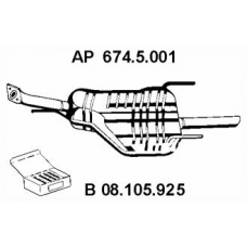 674.5.001 EBERSPACHER Глушитель выхлопных газов конечный