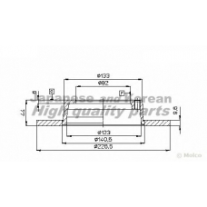 0990-0004 ASHUKI Тормозной диск