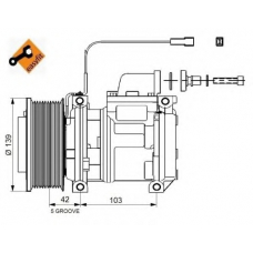 32829 NRF Компрессор, кондиционер