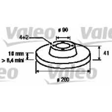 186647 VALEO Тормозной диск