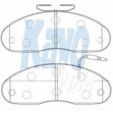 BP-6598 KAVO PARTS Комплект тормозных колодок, дисковый тормоз