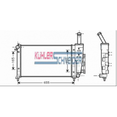 1700611 KUHLER SCHNEIDER Радиатор, охлаждение двигател