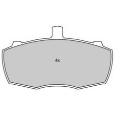 FBP-1750 FREMAX Комплект тормозных колодок, дисковый тормоз