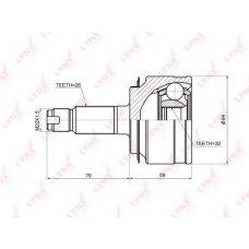 CO3669 LYNX Шрус наружный