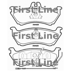 FBP3384 FIRST LINE Комплект тормозных колодок, дисковый тормоз
