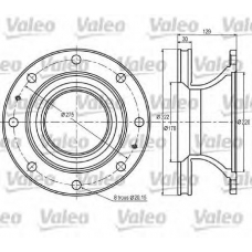 187005 VALEO Тормозной диск