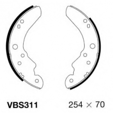 VBS311 MOTAQUIP Комплект тормозных колодок