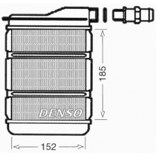 DRR23011 DENSO Теплообменник, отопление салона