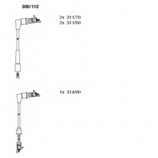 300/112 BREMI Комплект проводов зажигания