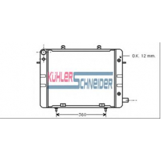 0611201 KUHLER SCHNEIDER Радиатор, охлаждение двигател