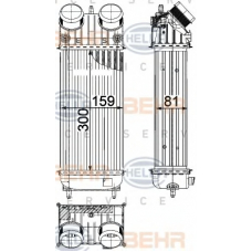 8ML 376 822-231 HELLA Интеркулер