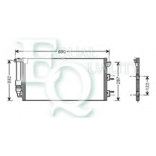 CO0061 EQUAL QUALITY Конденсатор, кондиционер