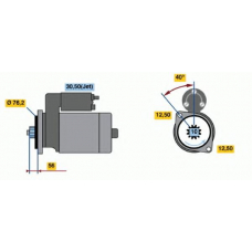 0 986 020 780 BOSCH Стартер