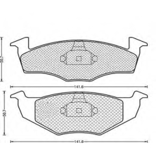 430216170355 MAGNETI MARELLI Комплект тормозных колодок, дисковый тормоз