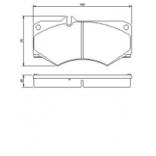 0 986 467 841 BOSCH Комплект тормозных колодок, дисковый тормоз