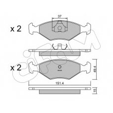 822-057-5 CIFAM Комплект тормозных колодок, дисковый тормоз