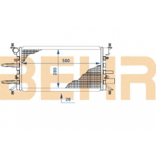 2109706 BEHR Radiator