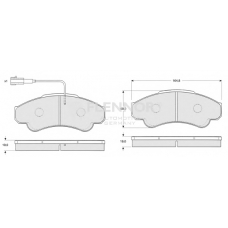 FB211156 FLENNOR Комплект тормозных колодок, дисковый тормоз