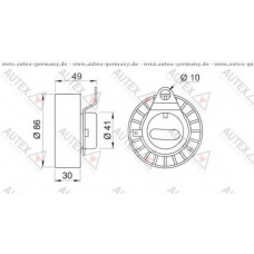 654218 AUTEX Натяжной ролик, ремень грм