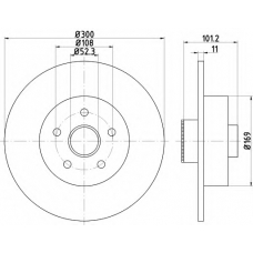 8DD 355 120-121 HELLA PAGID Тормозной диск