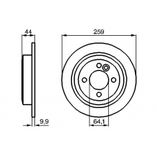 0 986 478 601 BOSCH Тормозной диск