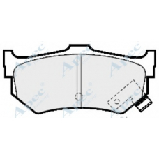 PAD451 APEC Комплект тормозных колодок, дисковый тормоз