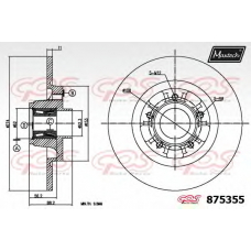 875355.6065 MAXTECH Тормозной диск