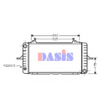 090037N AKS DASIS Радиатор, охлаждение двигателя