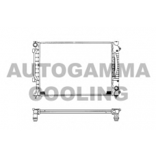 102028 AUTOGAMMA Радиатор, охлаждение двигателя