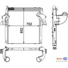 8ML 376 724-061 HELLA Интеркулер