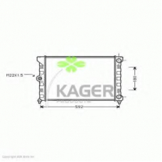 31-1192 KAGER Радиатор, охлаждение двигателя