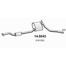 14.6043 ASSO Средний глушитель выхлопных газов