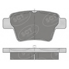 SP 456 PR SCT Комплект тормозных колодок, дисковый тормоз