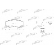 PBP1480 PATRON Комплект тормозных колодок, дисковый тормоз