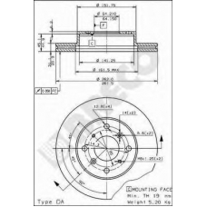 BS 7930 BRECO Тормозной диск