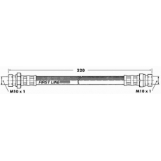 FBH6357 FIRST LINE Тормозной шланг