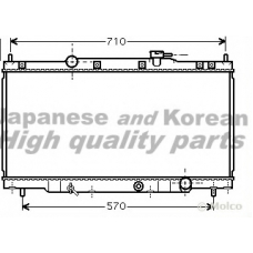 H557-42 ASHUKI Радиатор, охлаждение двигателя