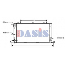 480640N AKS DASIS Радиатор, охлаждение двигателя