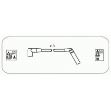 AM47 JANMOR Комплект проводов зажигания
