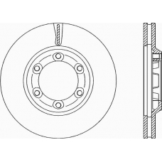 BDR2286.20 OPEN PARTS Тормозной диск