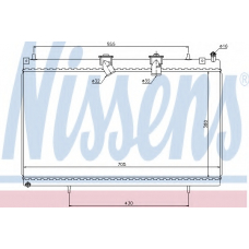 636003 NISSENS Радиатор, охлаждение двигателя