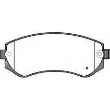 BPA0317.12 OPEN PARTS Комплект тормозных колодок, дисковый тормоз