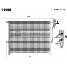 F4-43058 STANDARD Конденсатор, кондиционер