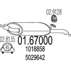01.67000 MTS Глушитель выхлопных газов конечный